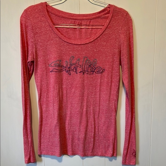 Salt Life Women's Pink Long Sleeve Top - Picture 1 of 5